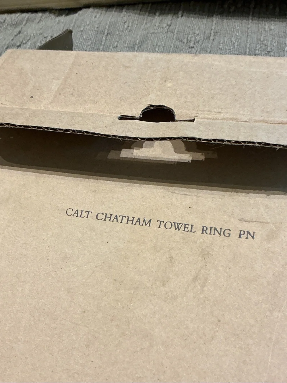 New RH Polished Silver Towel Ring - Bath Accessory